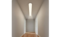 Full Spectrum Linear Ceiling Light Eye Friendly Long Strip Ceiling Light Nordic Design Home Fixture Modern Minimalist for Balcony, Corridor