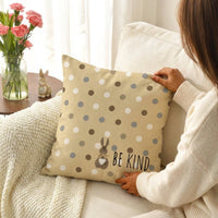 Easter Bunny Pillow Cover Holiday Gift Throw Pillow Cover Cottagecore Decor Easter Bunny Pillowcase for Decorators, Sofa, Bedroom