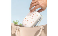 Portable Nursing Bottle Brush Set Compact Bottle Cleaning Tool Brush Set with Drainage Rack Easy to Clean for New Parents, Moms, Mobile