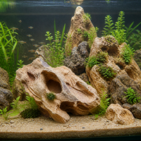 Natural Pine Bark Stone for Aquarium Landscaping, Terrarium, and Bonsai Decor