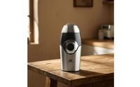 Compact Electric Dry Grinder Stainless Steel Grinder with Clear Lid Lightweight Appliance Countertop for Coffee Lovers, Home Cooks, Kitchen