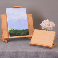 Desktop Multifunctional A2 Drawing Board Easel Wooden for Beginners Sketch Gouache Watercolor Foldable A3