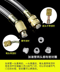 Xingweiqiang R410/R22 Refrigerant Charging Hose with Transparent Tube for Air Conditioning and Refrigerator Maintenance