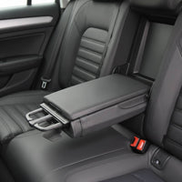 Rear Seat Cup Holder Assembly Replacement Armrest Cup Holder with Pull Handle Auto Part Easy Install Car Accessory Smooth