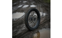 Knobby off-Terrain Motorcycle Front Wheel Spoked Front Wheel Assembly Pre-Mounted Complete for Motorcyclists
