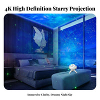 Adjustable Projection Angle Astronaut Space Light Display Controller Controlled Starry Sky Light Display USB-C Powered for Bedroom