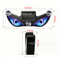 Solar-Powered Evil Eye LED Decorative Light for Car Rear Window