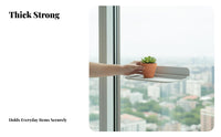 Suction mount shelf tooldrillless installation glass storage areaSaving for Living Room, Bathroom