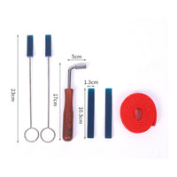 Piano Tuning Wrench Wooden Handle Piano Tuning Kit Felt Temperament Strip Professional Tool Comfortable Grip for Musicians, Home