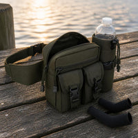 Outdoor Multifunctional Waist Pack with Water Bottle Holder for Cycling Hiking Fishing Climbing