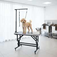 5 Pieces Pet Grooming Holder Complete Kit Dog Grooming Restraint Holder Space-Saving Waterproof Finish for Average-Sized Animals