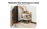 Multi-Layer Shoe Rack Water-Resistant-Resistant Multi-Tier Shoe Rack Easy Assembly for Students, Homeowners, Dorm Room, Entryway, Hallway