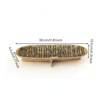 Fruit Tray Distressed Centerpiece Bowl Retro Metal Bowl with Footed Base for Living Room