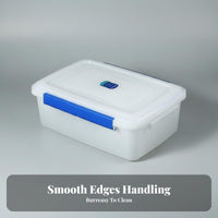 Easy to Clean Rectangular Plastic Box Long-Lasting Commercial Food Bin Multi-Purpose for Supermarket, Restaurant, Pantry