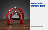 Orff Musical Tambourine, Percussion, Multi-Color, KTV, Recreation, 22x20cm