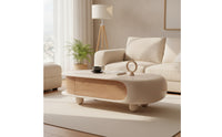 Coffee Table with Storage Low-Profile Minimalist Coffee Table Modern Furniture for Living Room, Lounge