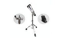 Snare Drum Stand Heavy-Duty Snare Drum Stand with Adjustable Height Portable for Stage, Rehearsal Room