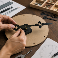 DIY Quartz Wall Clock Movement Kit with Metal Hands