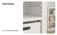 Minimalist Design Multi-Tier Bookshelf with Drawers Large Capacity Bookshelf with Drawers Stable & Sturdy Bookcase Space-Saving for Students, Book Lovers, Homeowners, Study Room, Library, Bedroom