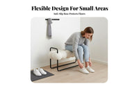 Nordic design & aesthetic cumulusShaped Ottoman Light Luxury Upholstered Bench Modern Design accent piece Stool Minimalist artistic for Apartment Dwellers, Interior Designers, Entryway, Living Room, Bedroom, Cloakroom