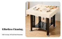 Waterproof Mahjong Table Cover Oil-Proof Mahjong Tablecloth Easy to Clean for Families, Homeowners