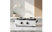 Dual Pot Depilatory Warmer Adjustable Temperature Double Pot Depilatory Warmer Professional Fast Heating for Estheticians