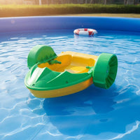 Family Fun Inflatable Water Boat Colorful Designs Kids Battery Powered Boat Thickened Material Amusement Park Equipment LED Lights for Swimming Pool