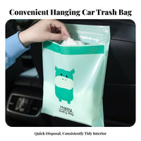 Self Trash Bag Heavy Duty on Car Garbage Effortless Bag to Use Vehicle Waste Pouch for Commuters, Commuters
