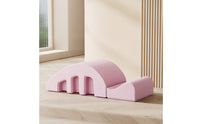 Contoured Foam Spine Corrector with Cutouts Arched Support Block High-Density Back Stretcher Ergonomic for Living Room