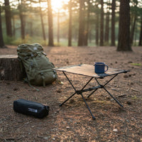 Lightweight Folding Camp Table Aluminum Alloy Frame Camping Table Wear-Resistant for Campers, Picnic