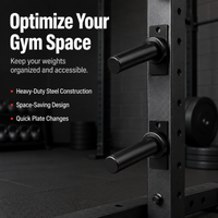 weight plate storage posts