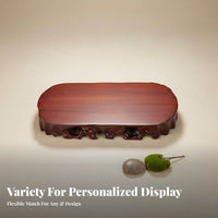 Plant Pot Pedestal Sturdy Wood Base Elevates Greenery for Home