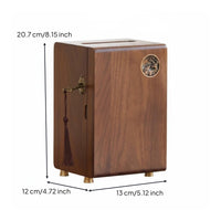Wooden Piggy Bank Savings Wooden Savings Box Counting Target Bills and Change Bank