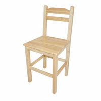 hardwood Wood Construction Wooden Stool with Backrest Child-Safe Design Small Chair Multi-Purpose Household Furniture polished Finish for Children, Homeowners, Kindergarten, Playroom, Bathroom, Living Room