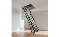 Fold-down Attic Ladder Space-Saving Folding Attic Ladder Compact for Home