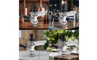 Keg Coupler with Lever Handle Reliable Keg Coupler with Pressure Relief Release Mechanism Beer Dispenser for Homebrewers Workstations