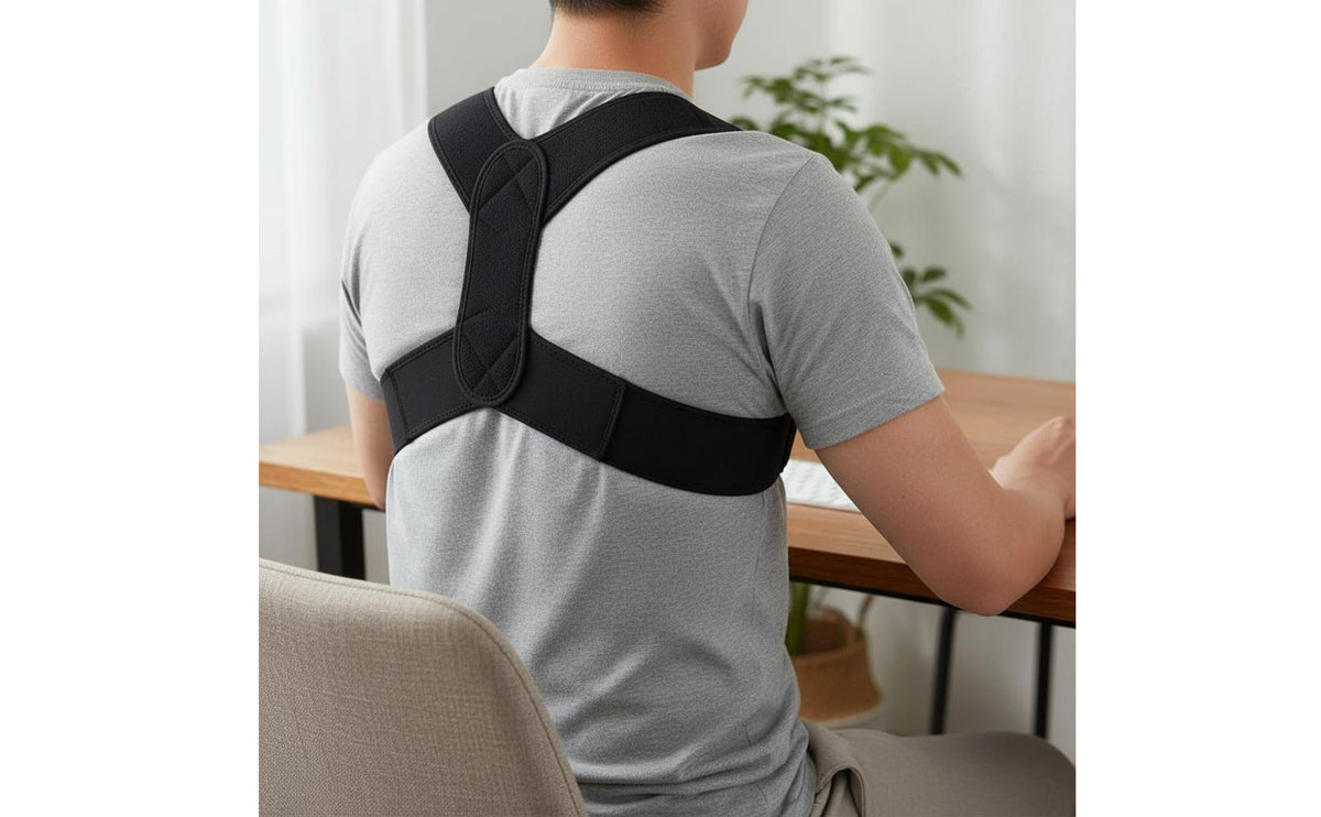 Posture Correction Correction Back Posture Brace Invisible Under Clothes Shoulder Posture Corrector Breathable Upper Back Support Brace Adjustable for Men and Women