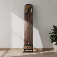 Sturdy Standing Guitar Rack Stable Base Wood Guitar Stand Hardwood Instrument Storage Space Saving for Music Room
