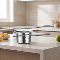 Heavy Duty Stainless Steel Food Press Dishwasher Safe Manual Food Press Rust-Proof Potato Ricer Non-Slip for Chefs