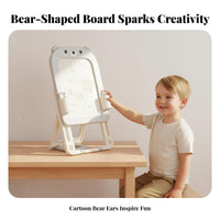 All-in-Single Kids Drawing Easel Sturdy Kids Art Easel Easy to Stow Whiteboard Stand Foldable for Toddlers, Preschoolers, Parents, Playroom, Bedroom, Classroom, Kindergarten