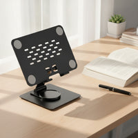 Desktop Stand Foldable Stand with Rotating Base Multi-Angle for Students, Home Office