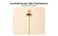 Space Saving Stuffed Toy Hanger Polyester Felt Lightweight Toy Storage Rope Wall Organizer