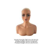 Mannequin Head with Shoulders Authentic Mannequin Head with Stand Professional for Jewelers, Salon Owners, Photography Studios