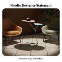 Nordic Design Three-Legged capsule Chair designerNordic-influenced Single Sofa Statement Piece Indoor Seating distinctive Shape for Interior Designers, Apartment Dwellers, Living Room, Balcony, Lounge Area, perusing corner