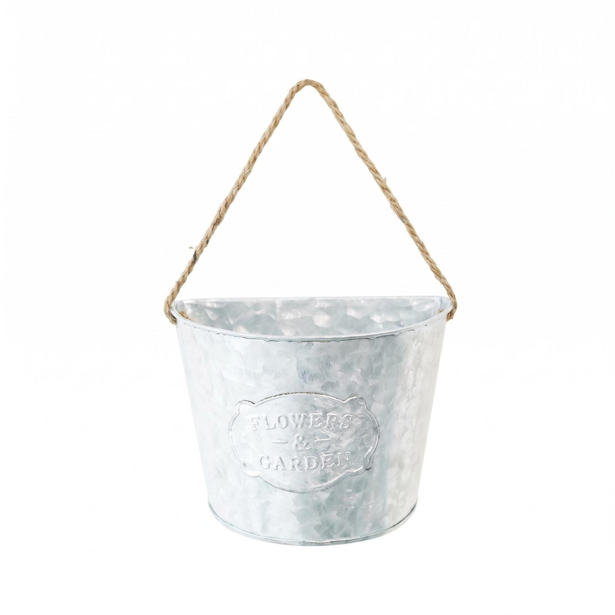 Half Round Wall Planter Distressed Finish Rustic Hanging Planter Decorative