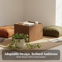 2 Pieces Modern Aesthetic Nesting Coffee Table Set Movable with Wheels Nesting Coffee Tables Modular Combination Indoor Furniture Space-Saving Design for Apartment Dwellers, Homeowners, Students, Living Room, Small Areas, Bedroom, Home Office