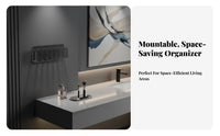 Multi-Section Cosmetic Organizer Space-Saving Multi-Compartment Cosmetic Holder