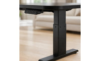 Height Adjustable Table Triangular-Base Feet Electric Standing Desk Control Panel Rectangular Standing Desk for Home
