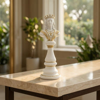 Decorative Chess Queen Statue Ornate Queen Chess Statue Luxurious Figurine Collectible for Bookshelf, Study