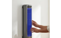 Slim Desktop Airflow Fan Vertical 3-Speed Airflow Fan Adjustable Home Appliance Circular Control for Desk